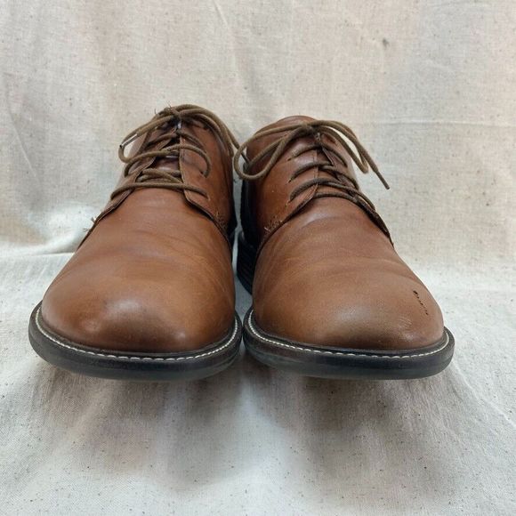 NAOT Chief EU 45 US 12 Men Leather Dress Shoe Maple Walnut Toffee Brown Lace Up - Picture 4 of 10